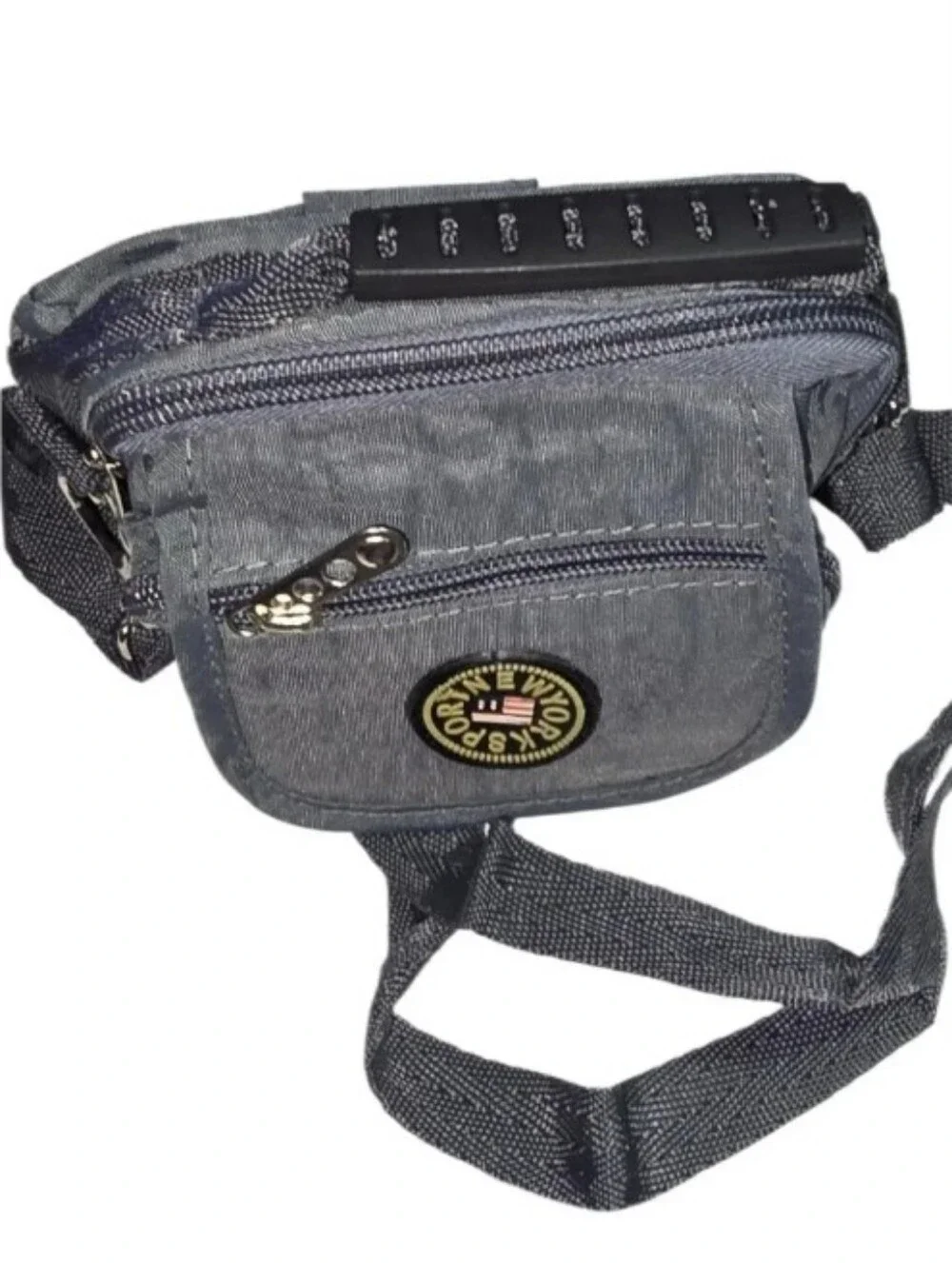 Q.B.L.L.C-Mjni Zip Pouch Crossbody Bag (Gray 🩶)